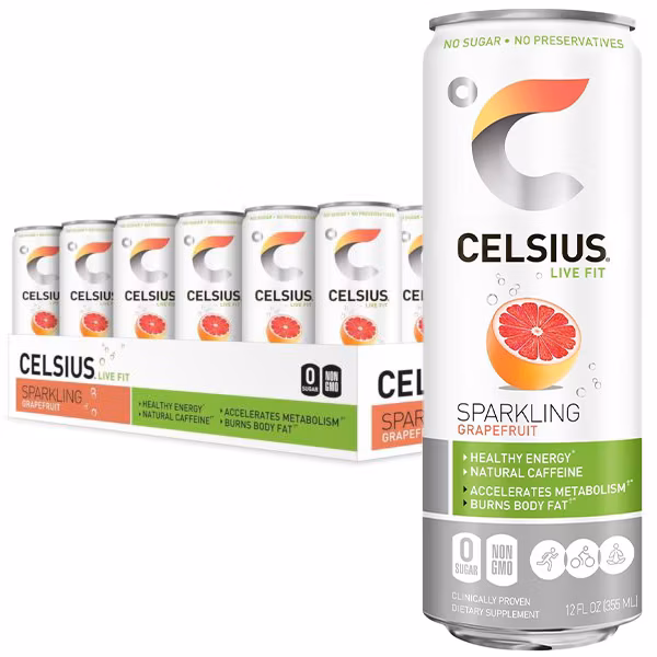 Celsius Stevia: Sparkling Grapefruit