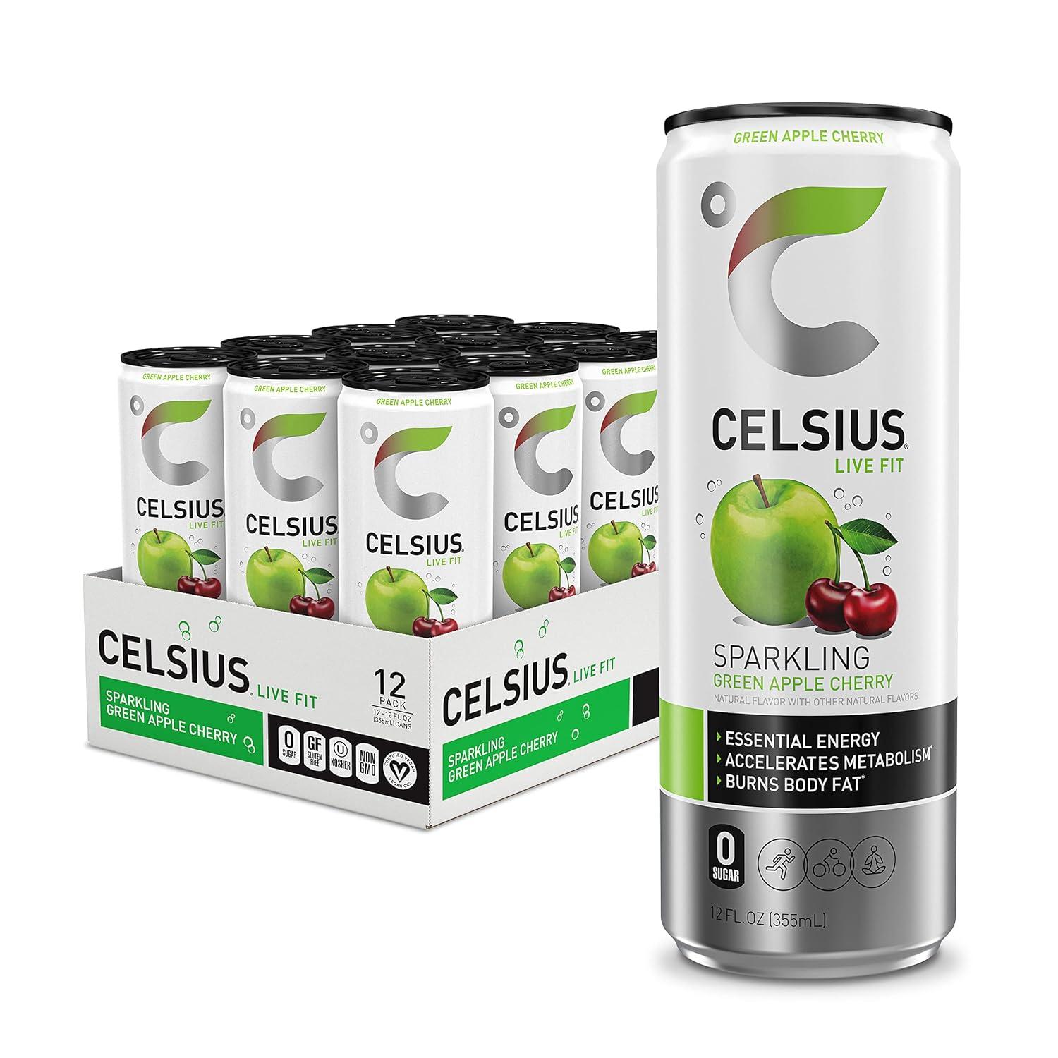 Celsius Sparkling Green Apple Cherry