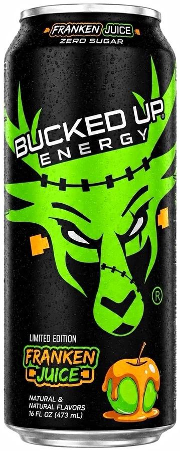 Bucked Up Energy Franken Juice can, front