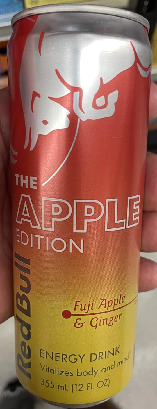 Red Bull The Apple Edition Fuji Apple & Ginger 12 oz can, front