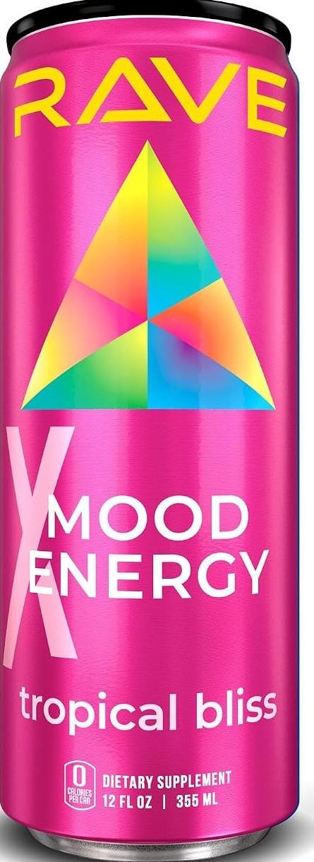 Xrave Mood Energy Tropical Bliss can, front