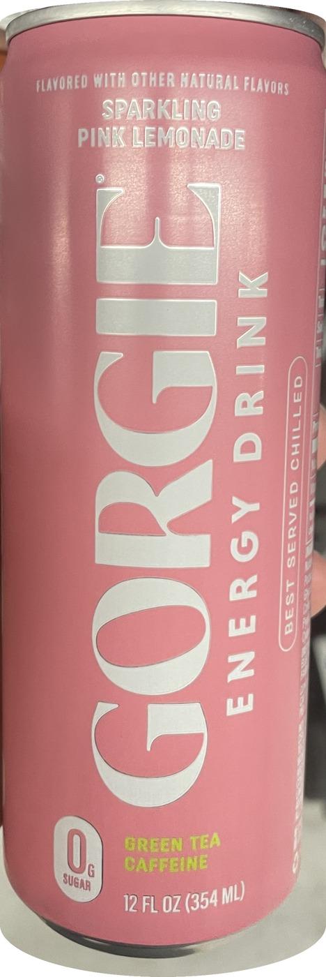 Gorgie Sparkling Pink Lemonade can, front