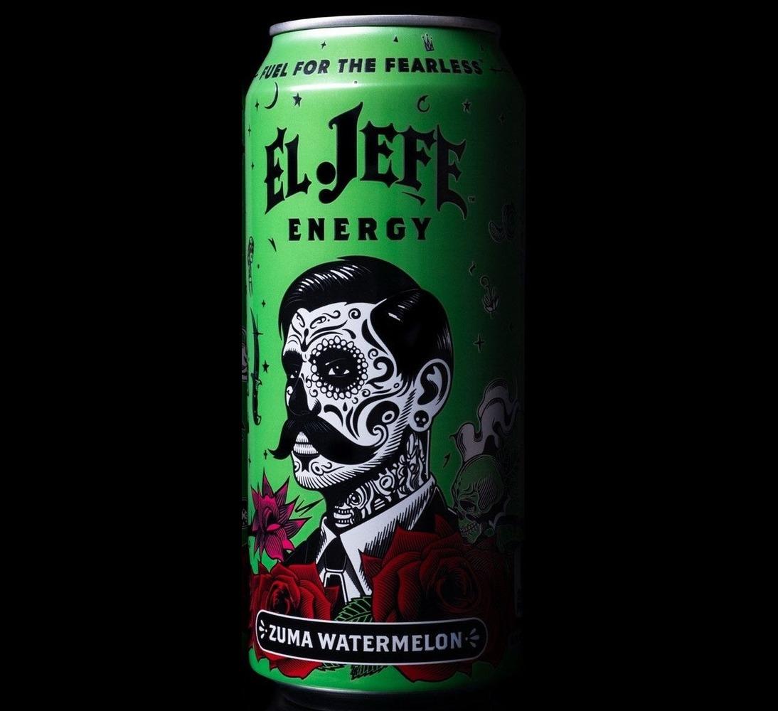 El Jefe Zuma Watermelon can, front