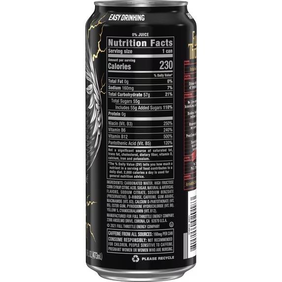 Full Throttle Original Citrus can, front