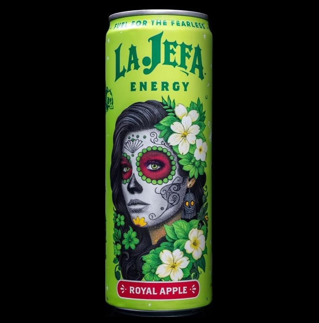 La Jefa Royal Apple can, front