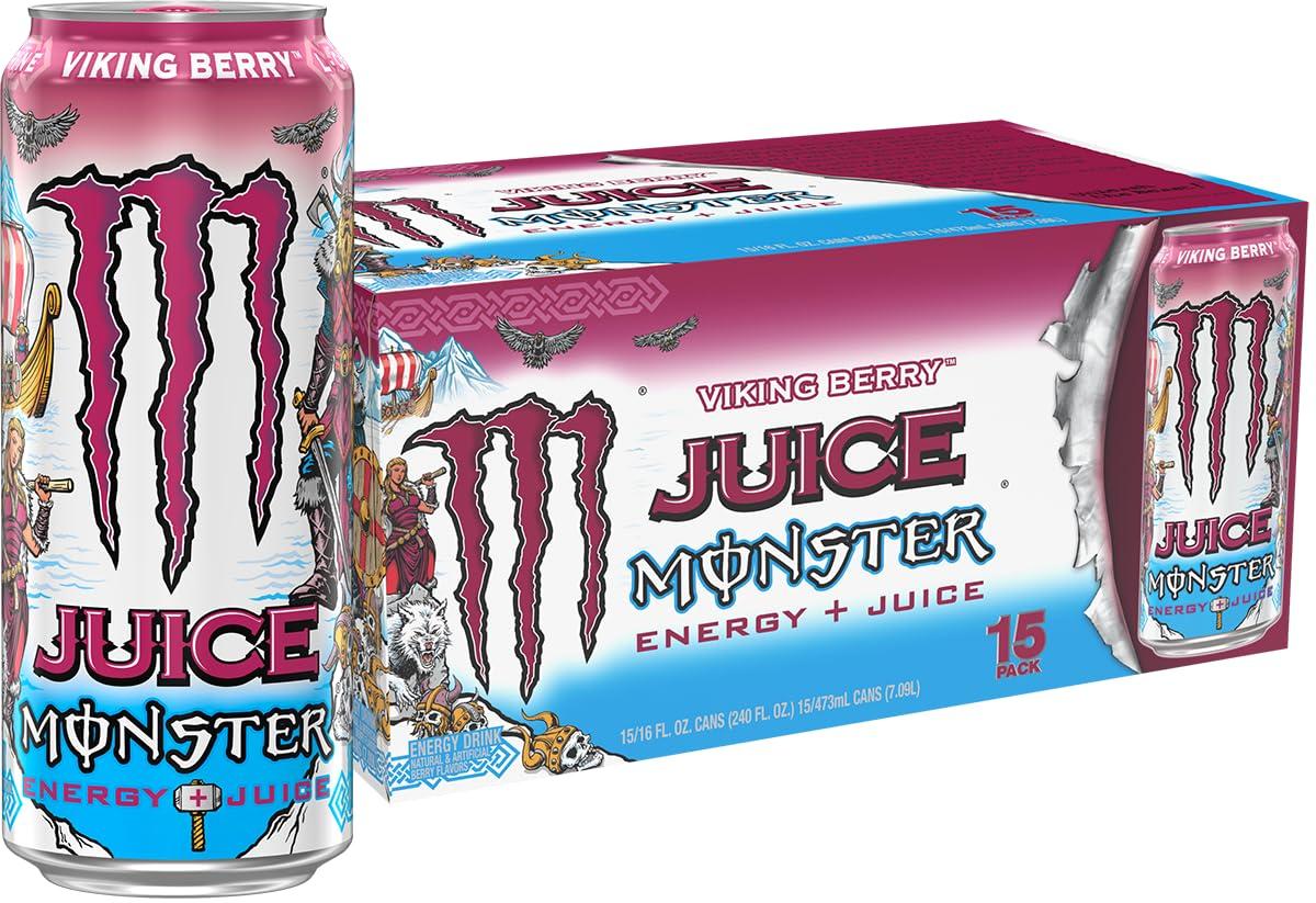 Monster Energy Juice Viking Berry, Energy Drink, 16 Ounce