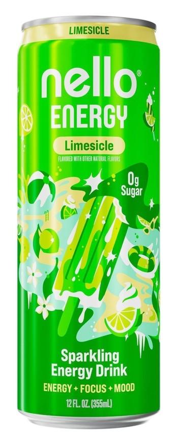 Nello Energy Limesicle can, front