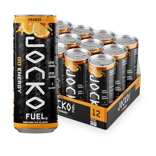 Jocko Fuel GO Energy Drinks, Afterburner Orange, 12 oz | 12 Pack