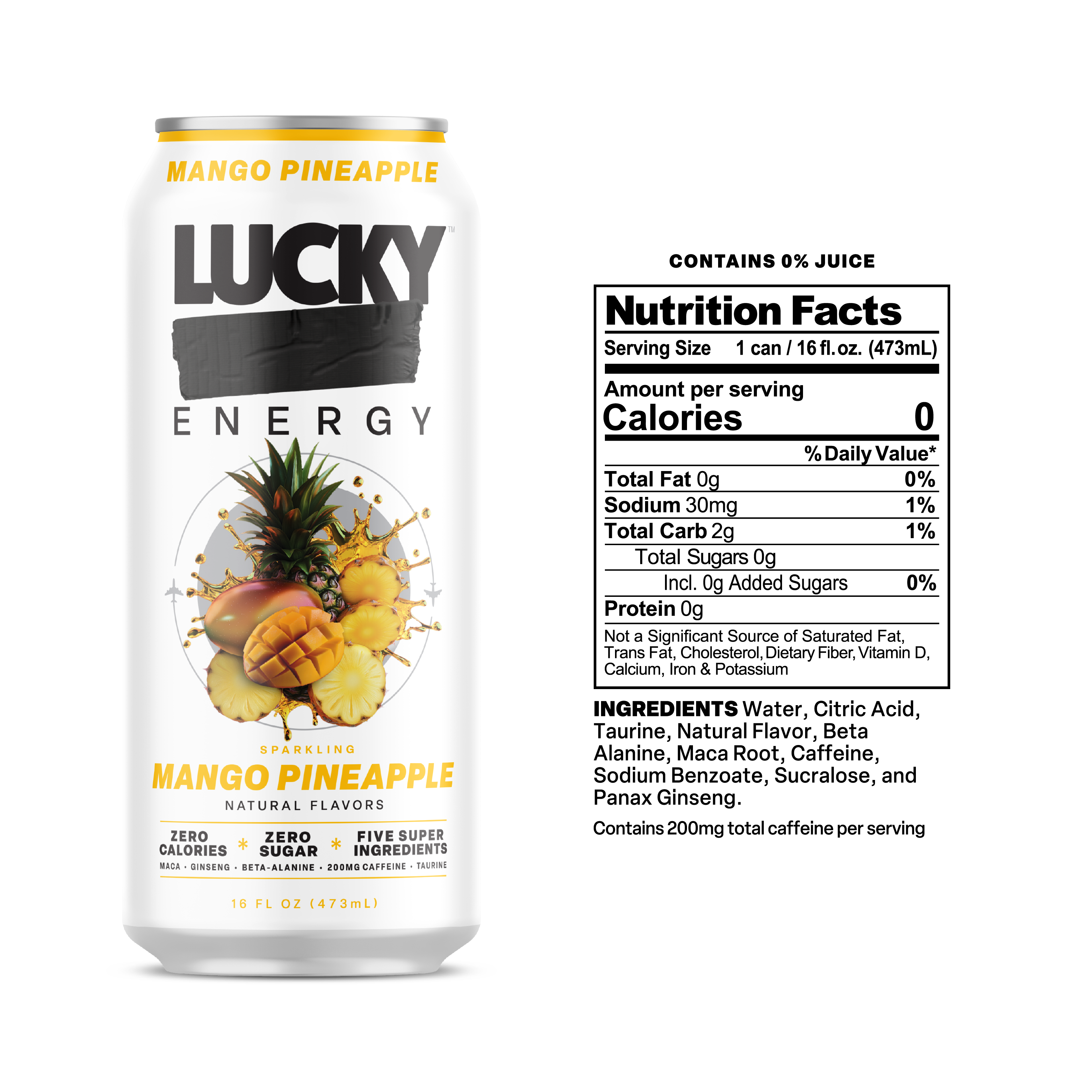 Lucky Energy Mango Pineapple